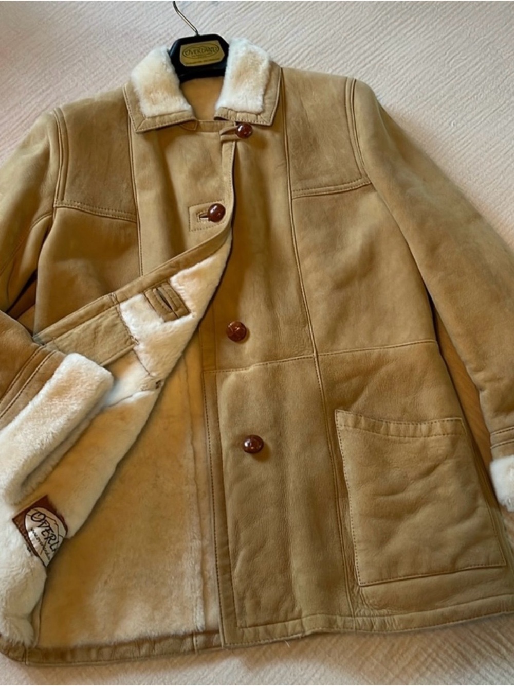 Women's Sheepskin Coat with Real Shearling